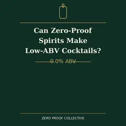 Can zero-proof spirits make low-ABV cocktails? 0.0% ABV