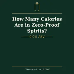 How many calories are in zero-proof spirits? 0.0% ABV