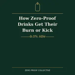 How do zero-proof drinks get their burn or kick? 0.0% ABV