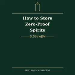 How to store zero-proof spirits? 0.0% ABV