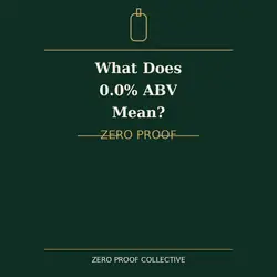 What does 0.0% ABV mean? Zero-proof spirits
