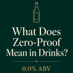 What does zero-proof mean in drinks? 0.0% ABV