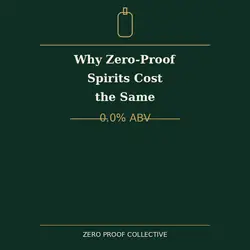 Why are zero-proof spirits priced similarly to alcoholic spirits? 0.0% ABV